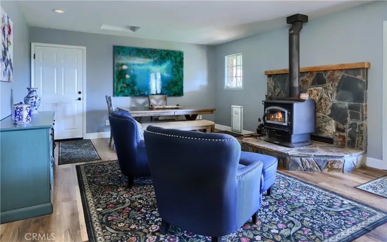 Family Room w/Free Standing Woodstove.