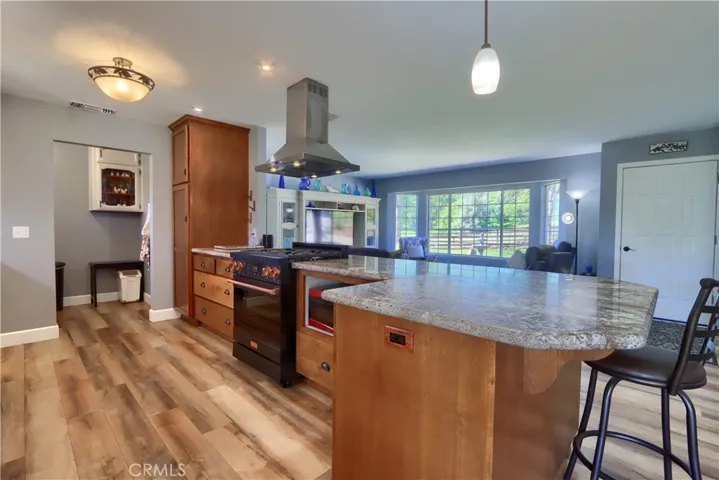 Granite Counter Tops w/large pot drawers.