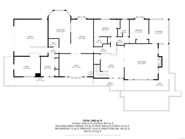 Downstairs floor plan