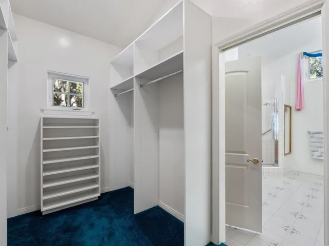 Walk in closet in Primary bath