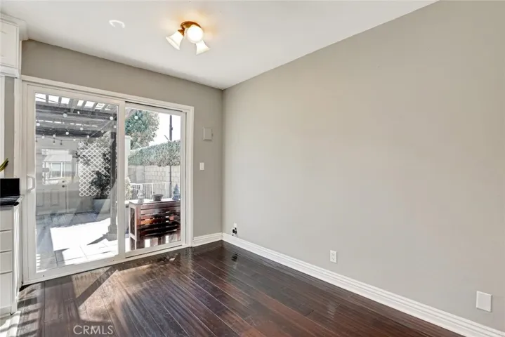 Dining Area with slider to back patio
