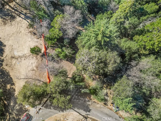 Aerial view east to west