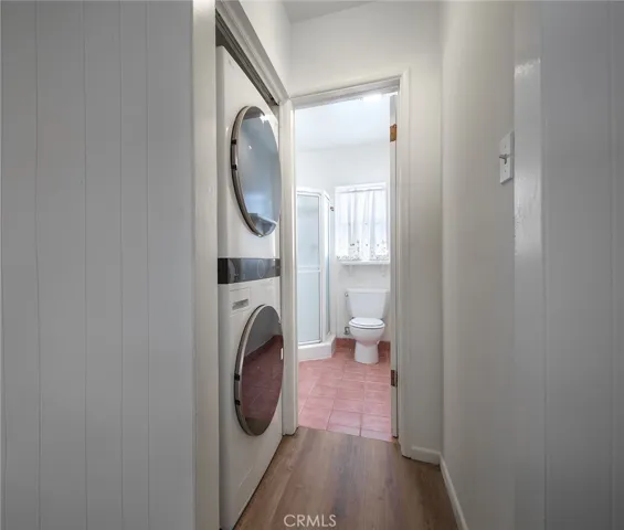 Laundry and entry to second bathroom
