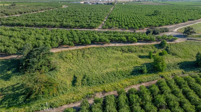 Aerial view of 4.4 acreb build near mature oak