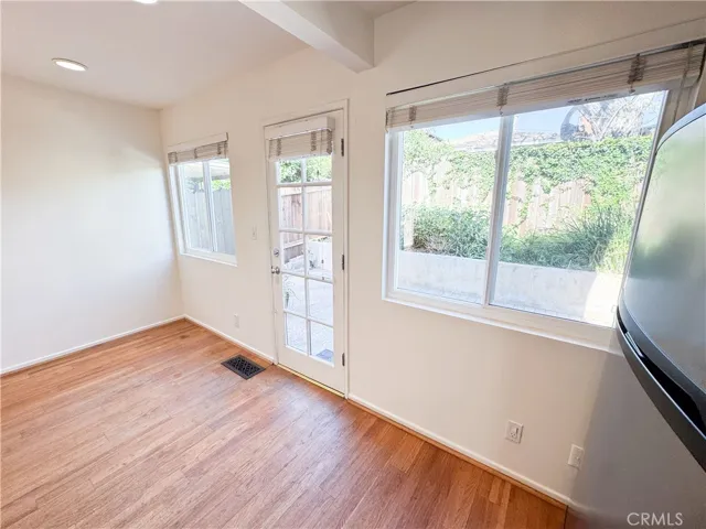Direct access to the backyard