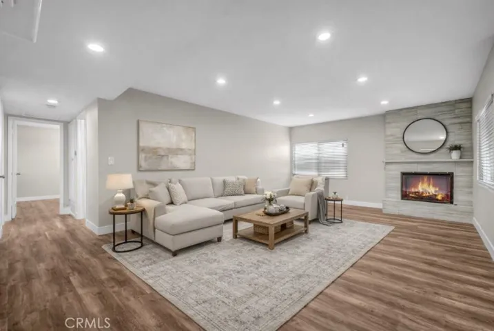 Virtually staged - living room