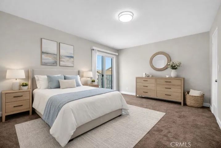 Virtually staged - upstairs primary bedroom