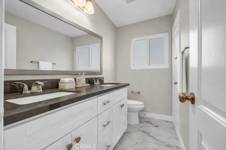 Upstairs bathroom with shower