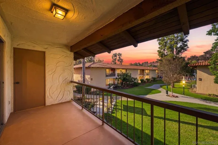 Private 2nd level balcony facing courtyard