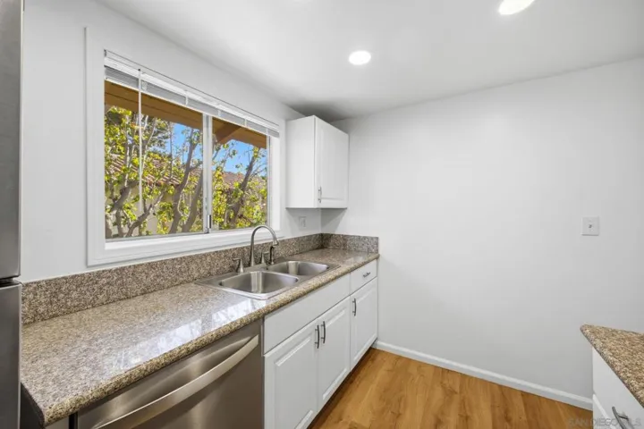 Updated kitchen with stainless steel appliances