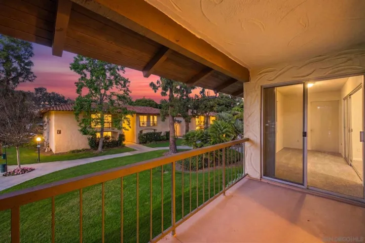 Private 2nd level balcony facing courtyard