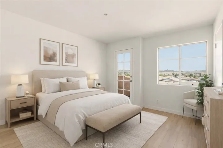 Virtual staged bedroom