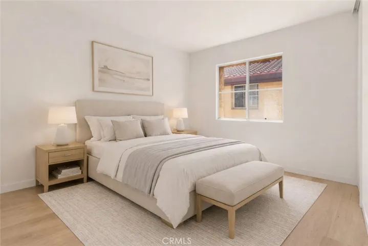 Virtual staged bedroom