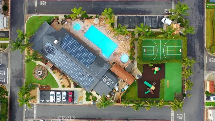 Aerial view of community