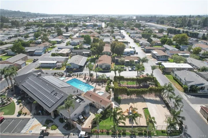 Aerial view of community