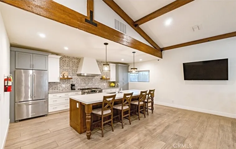 Newly updated community room with a full kitchen.