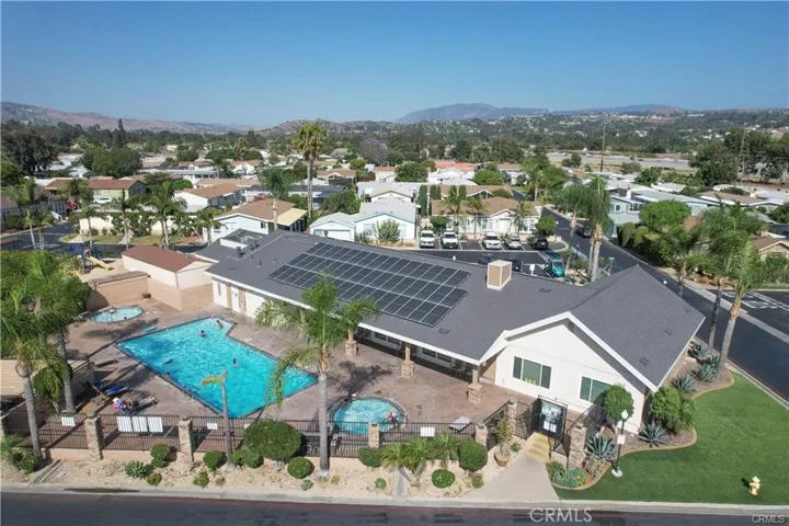 Aerial view of community