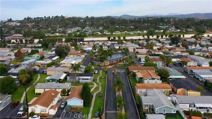 Aerial view of community