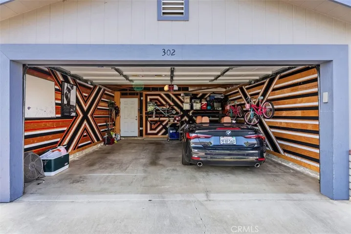 Neat and clean garage. Fits two cars!