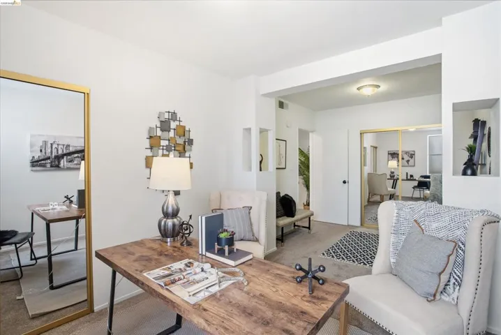 Office space featuring carpet