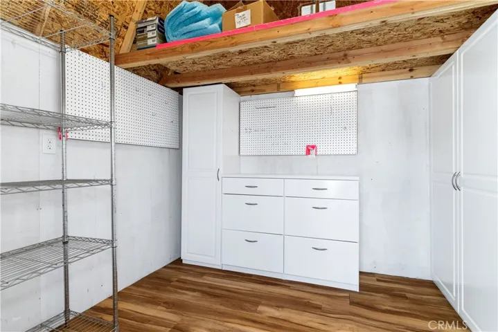 Shed interior
