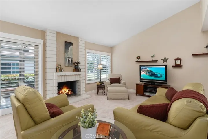 fireplace and TV AI generated