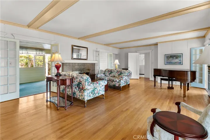 leads to den and dining room