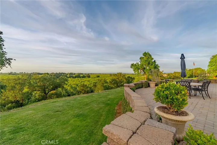 Panoramic views of farmland and the Sierra Nevadas