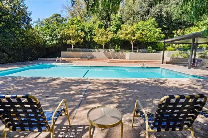 Sparkling community pool