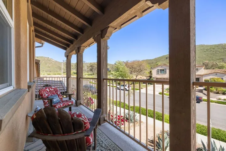 Balcony off the loft