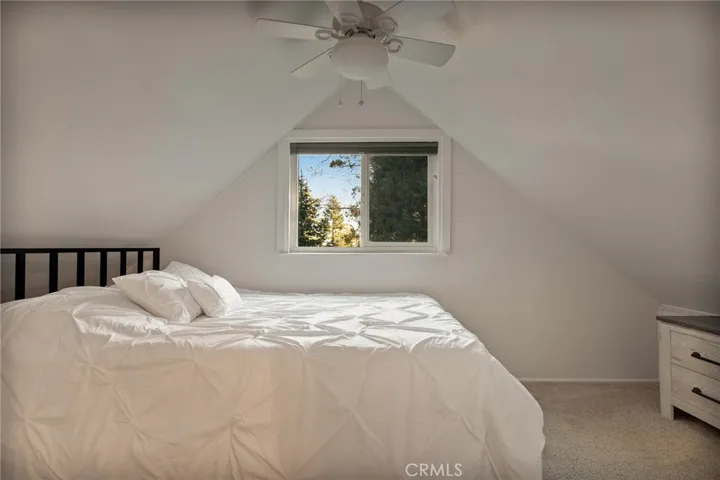 Bedroom upstairs w/ view