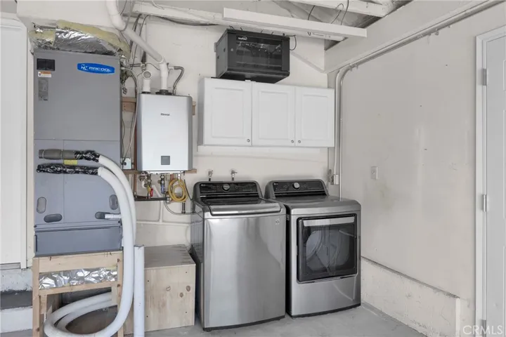 Laundry in garage