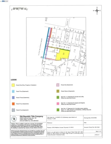 Easement map