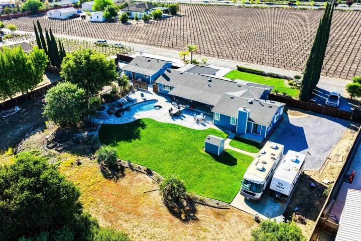 View from above of property