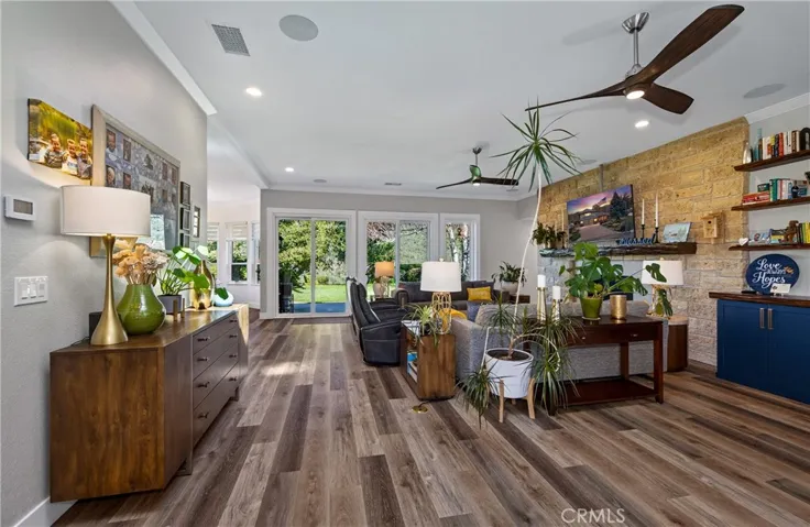 Living room view from entry of home
