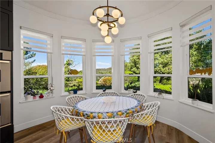 Eat in kitchen with expansive windows