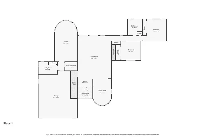 Downstairs floorplan