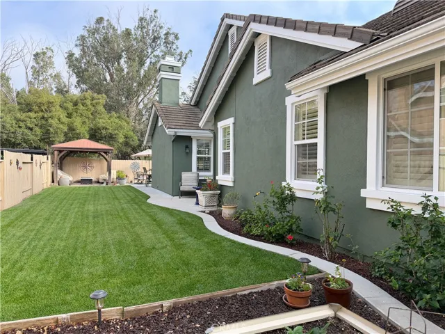 Side yard looking toward Gazebo