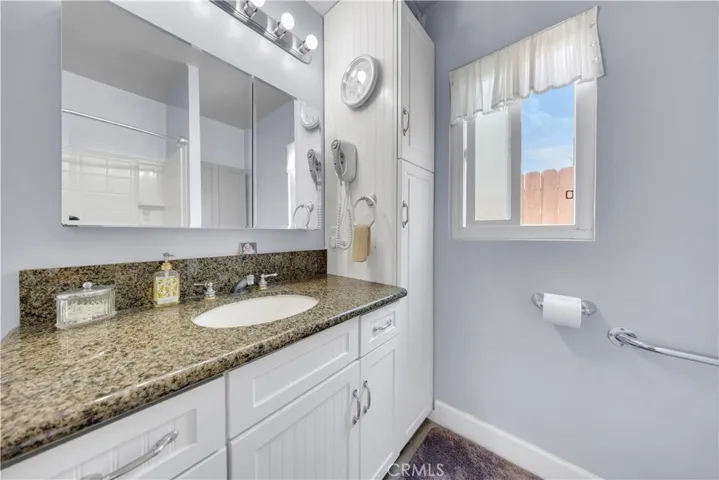 Nice counter space in On Suite bath off Primary bedroom