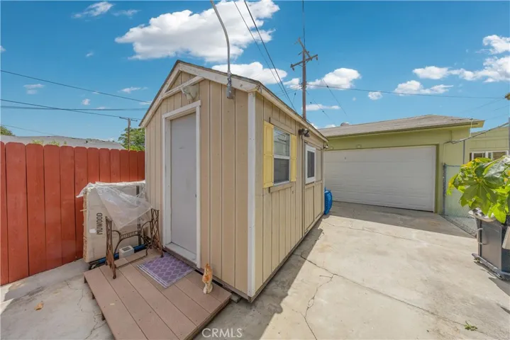 Small Tough shed with electrical  and flooring shelfs