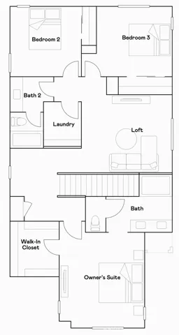 Residence 2 - level 2 floorplan