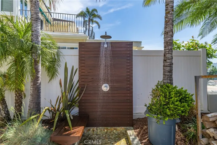 Teak Pool Shower.