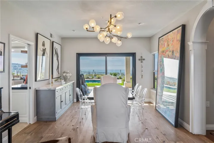 Dining Room with sit down Ocean View.