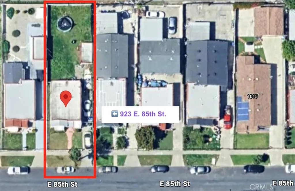 RED SQUARED AREA IS ACTUAL LOT.