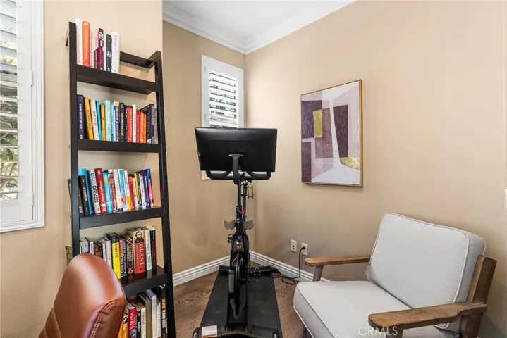 Downstairs office area