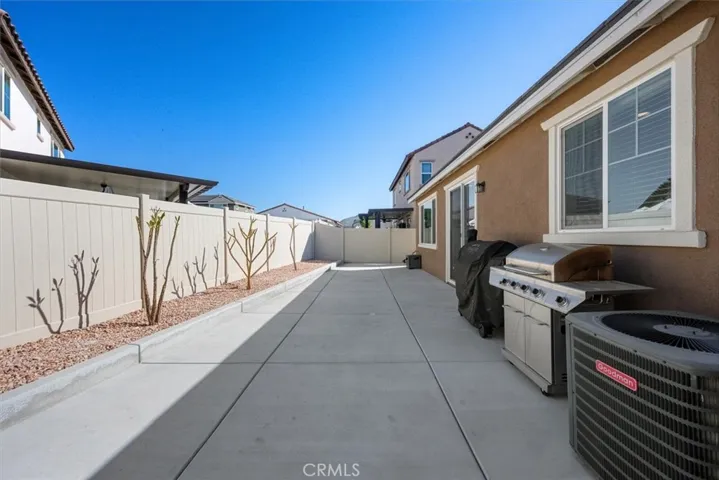 Private backyard