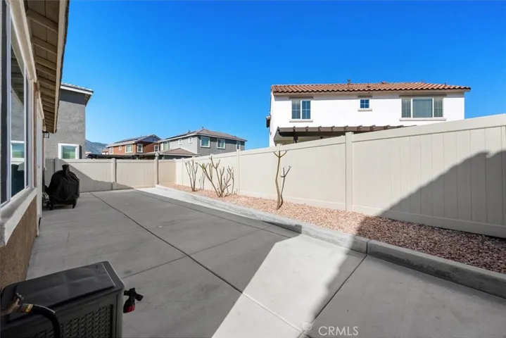 Private backyard