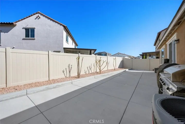 Private backyard