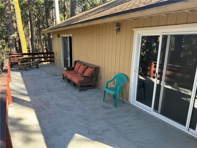 Upper deck of the home