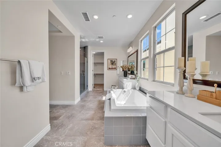 Master Bathroom has separate Bathtub & Shower & Dual Sinks